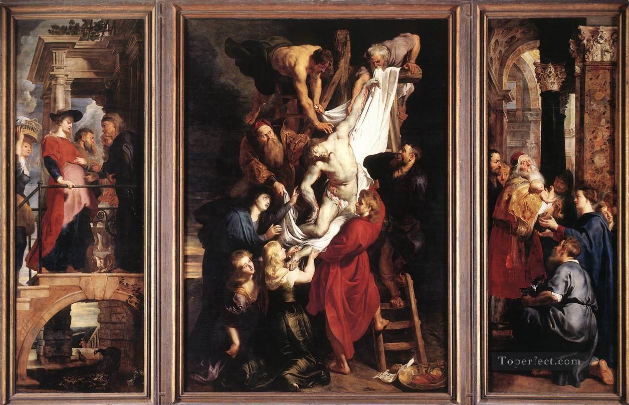 Descendimiento de la Cruz Barroco Peter Paul Rubens Pintura al óleo